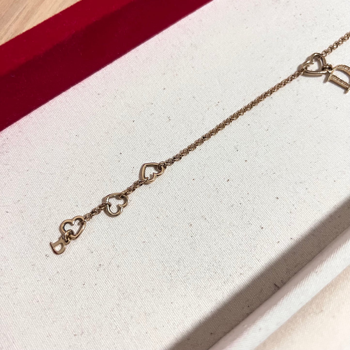 Vintage Dior Heart Bracelet