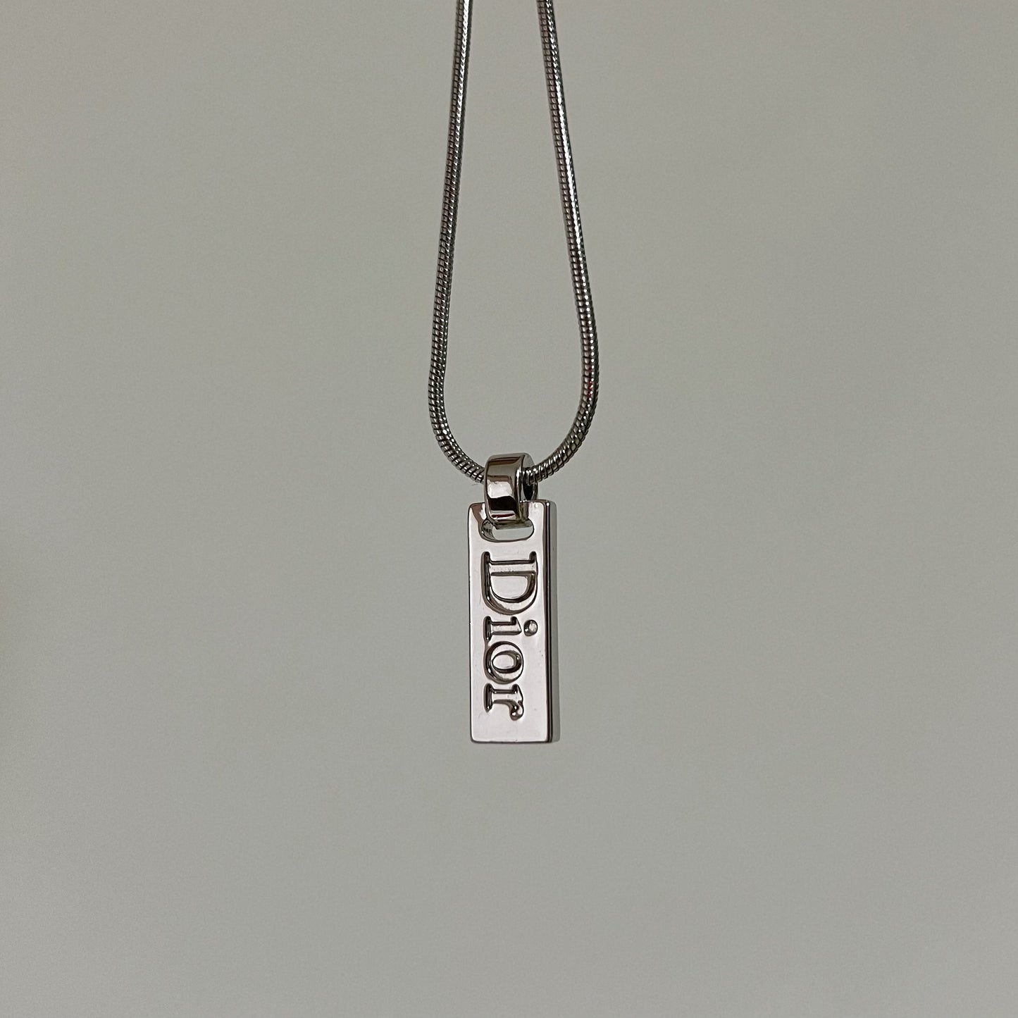 Vintage Dior Tag Necklace