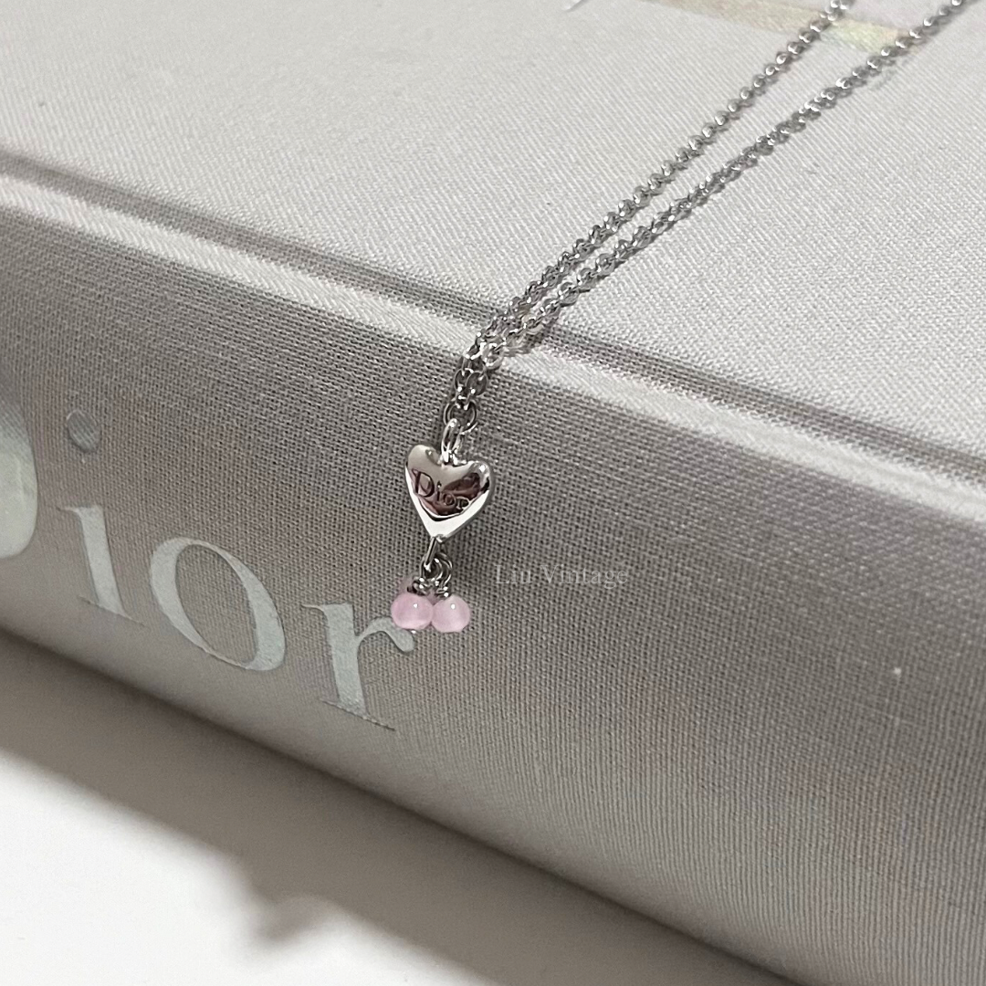 Vintage Dior Mini Heart Necklace