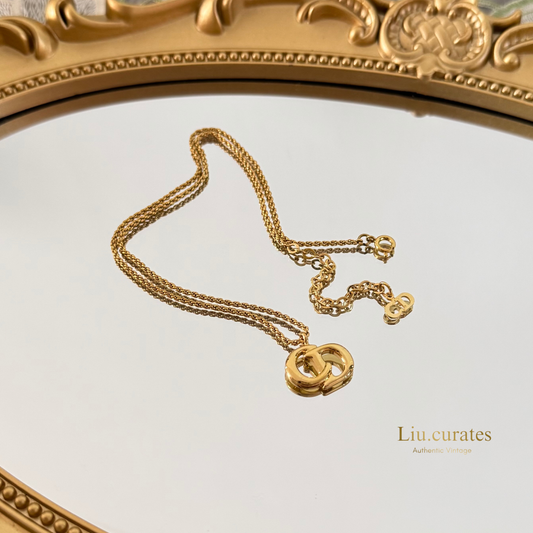 Vintage Dior CD Necklace