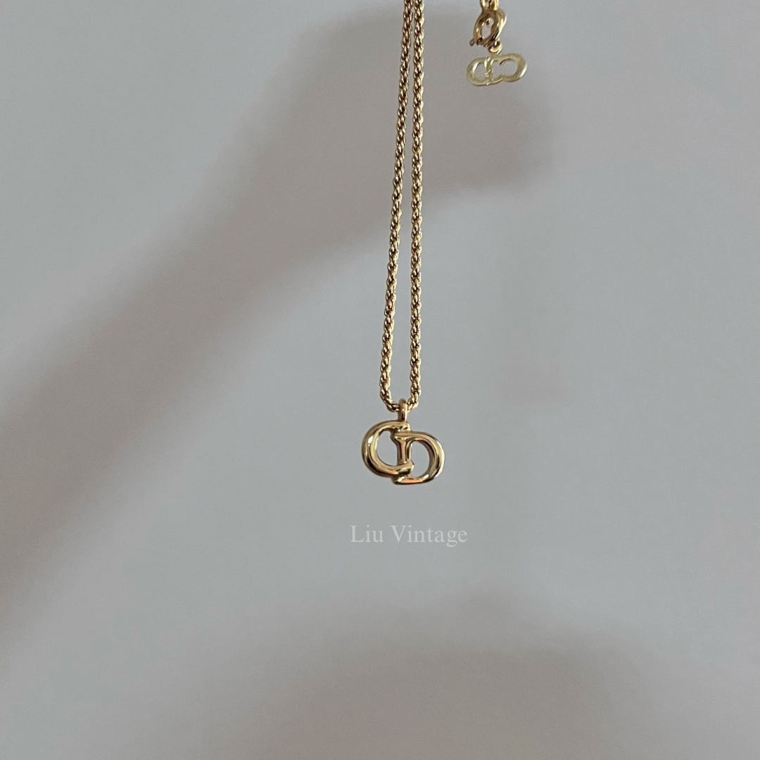 Vintage Dior CD Necklace 1.3cm
