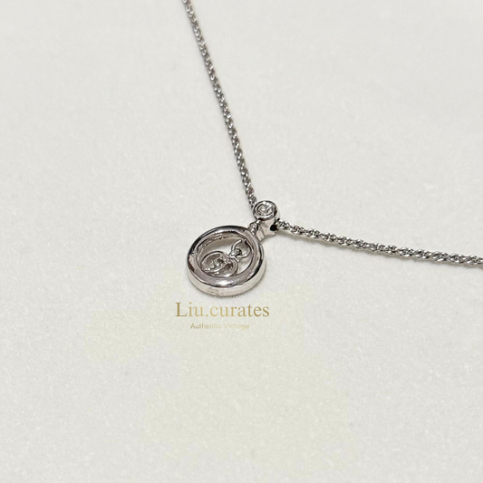 Vintage Dior Round Necklace (with crystal)