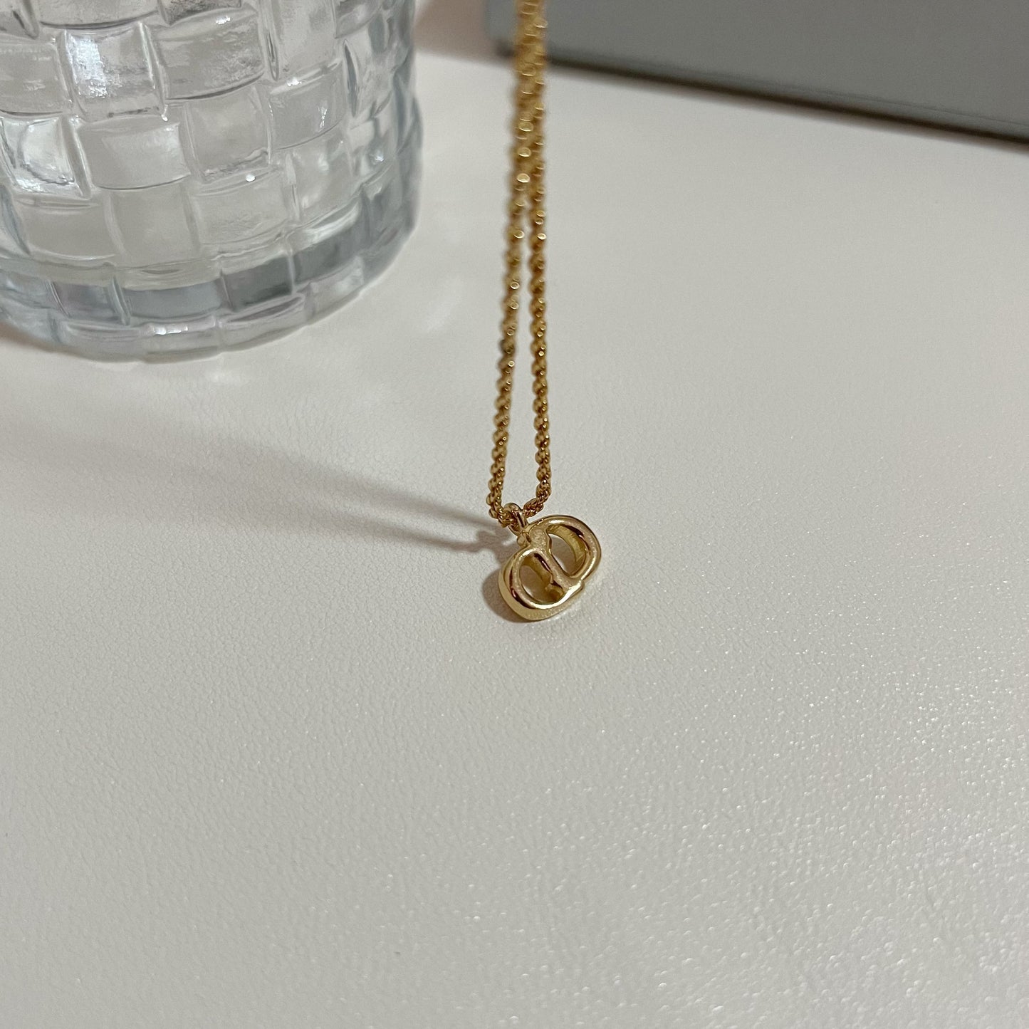 Vintage Dior CD Necklace Small