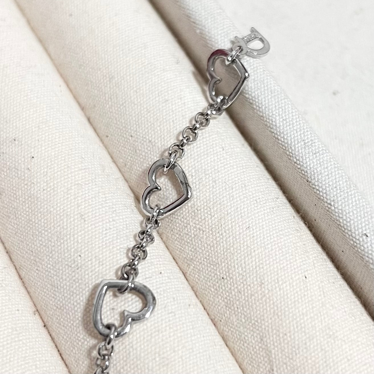 Vintage Dior Trio Heart Bracelet