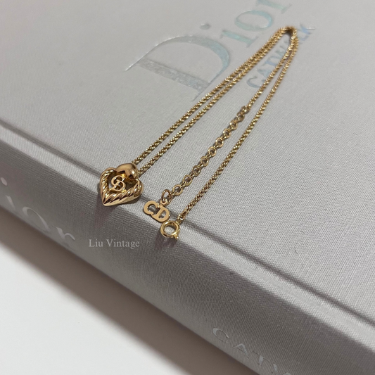 Vintage Dior Heart Necklace