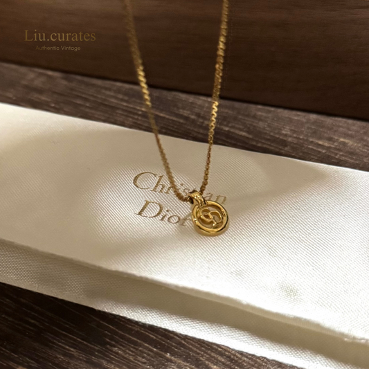 Vintage Dior Mini Pendant Necklace