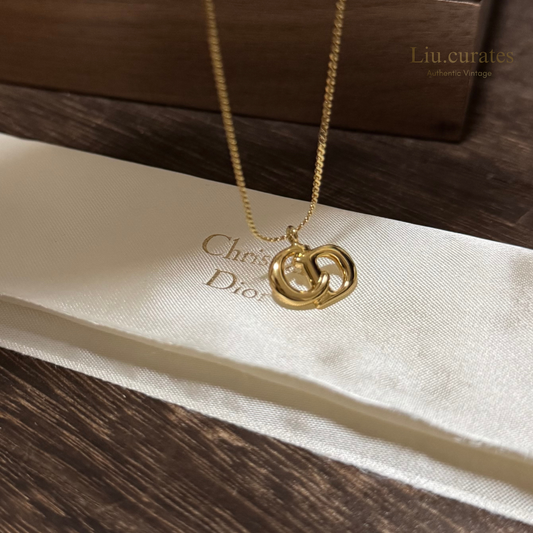 Vintage Dior CD Necklace (flat chain)