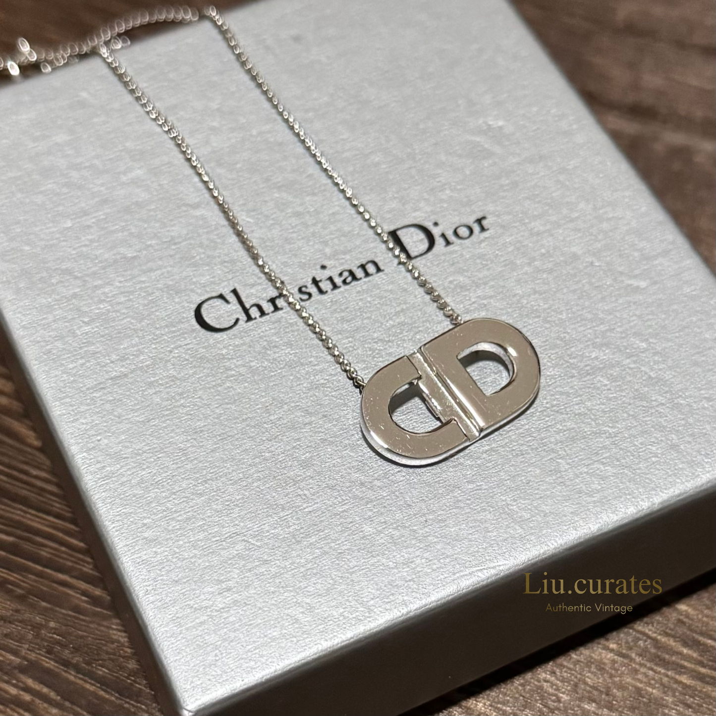 Vintage Dior CD Necklace