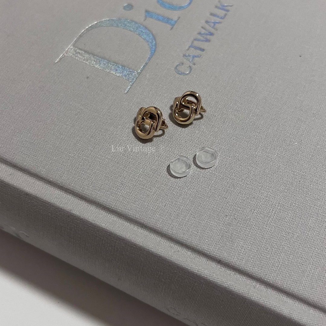 Vintage Dior CD Clip On Earrings