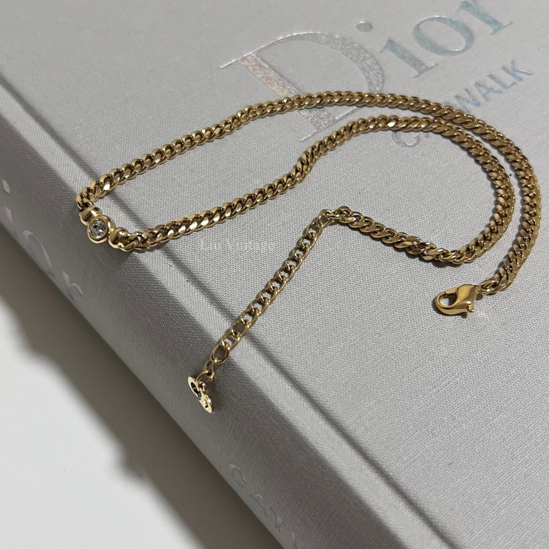 Vintage Dior Necklace (single crystal)