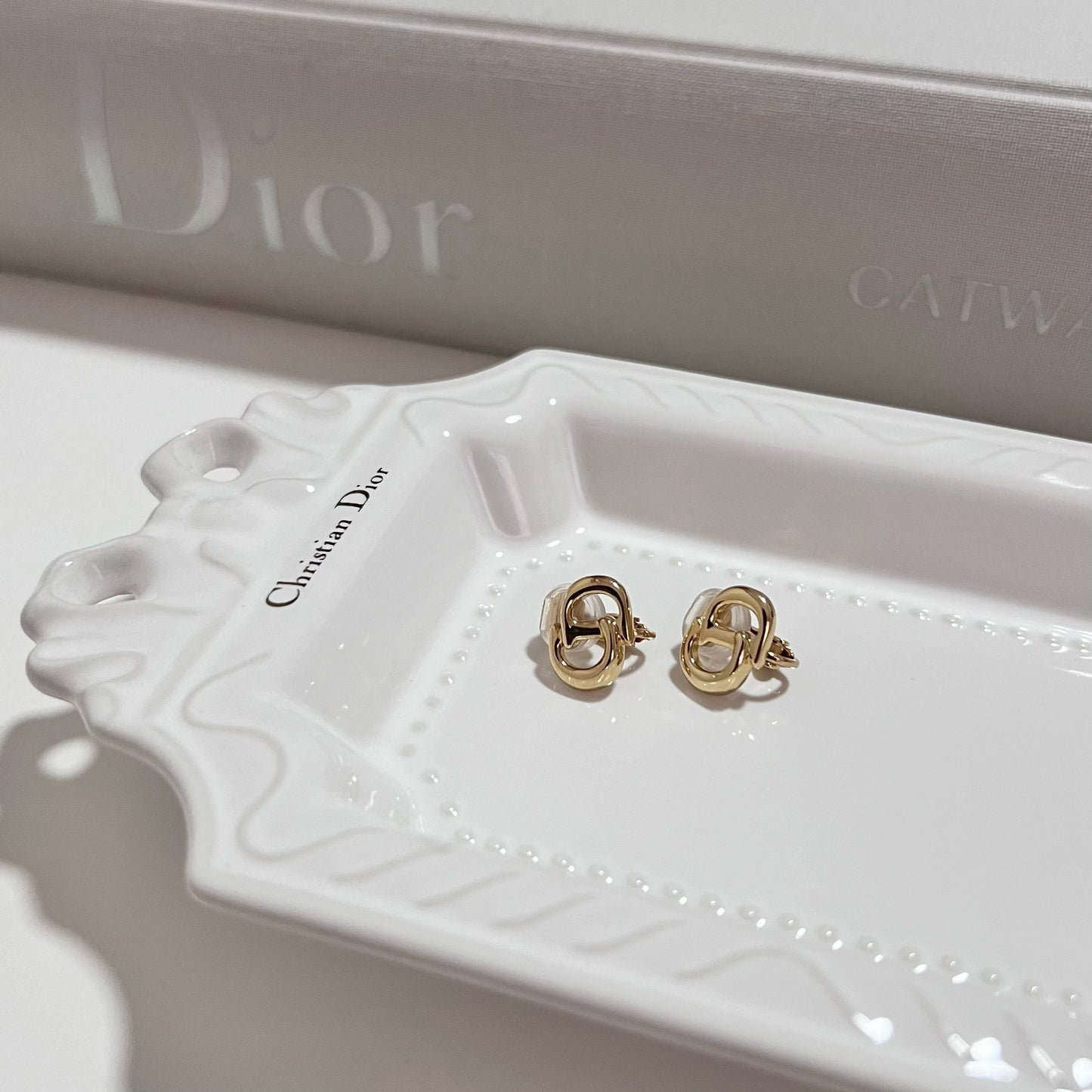 Vintage Dior CD Clip On Earrings