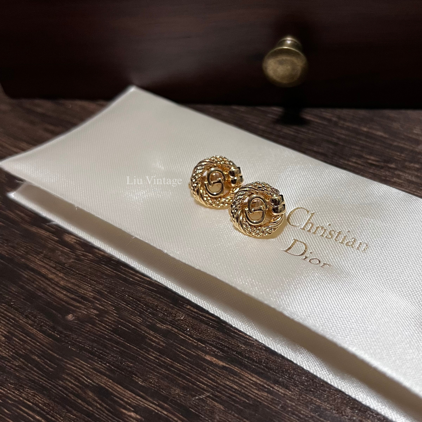 Vintage Dior Clip On Earrings