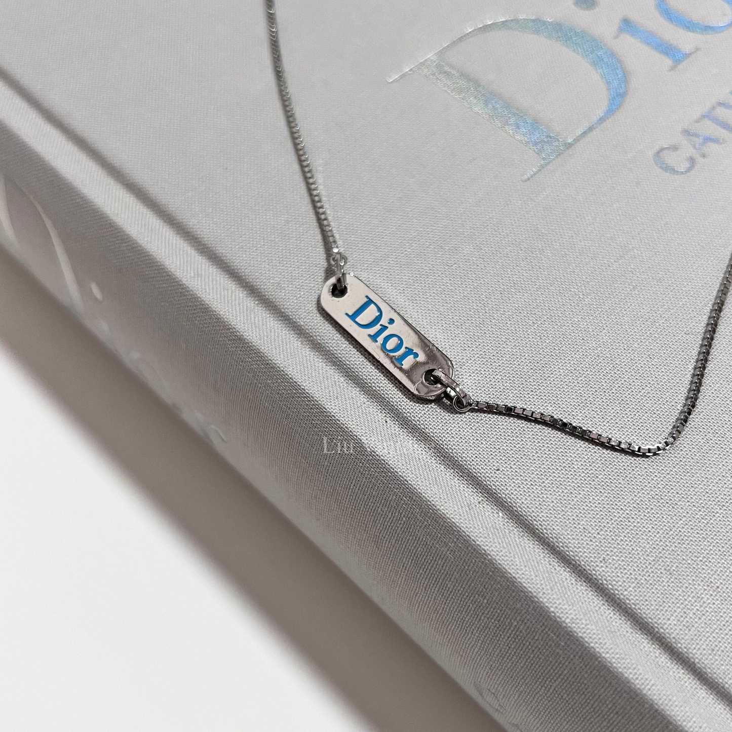 Vintage Dior Tag Necklace