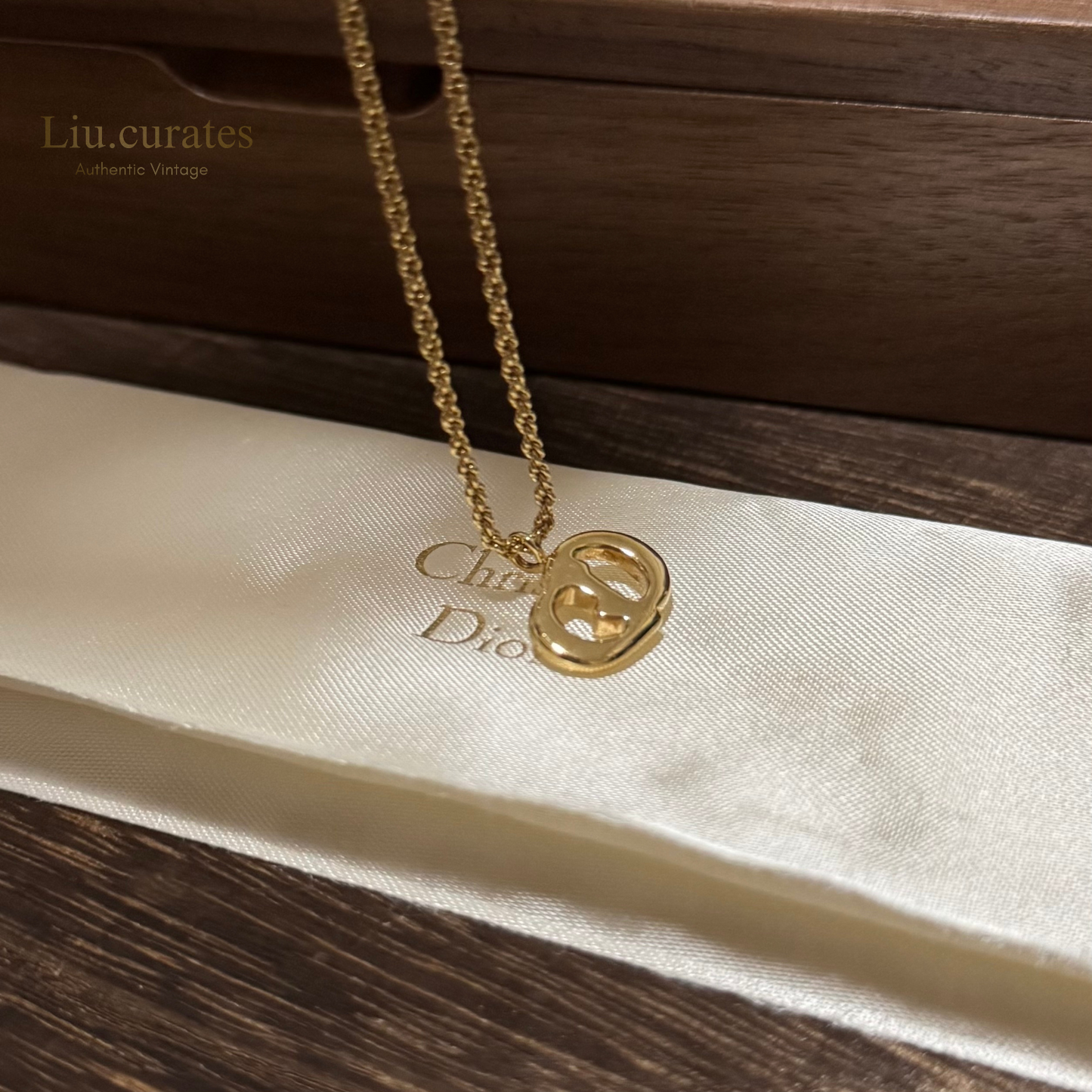 Vintage Dior CD Necklace