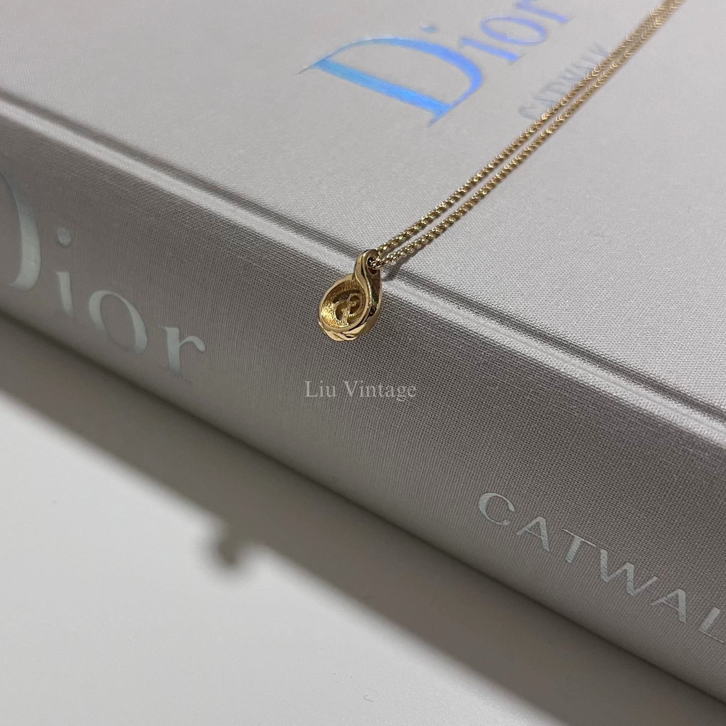 Vintage Dior Teardrop Necklace