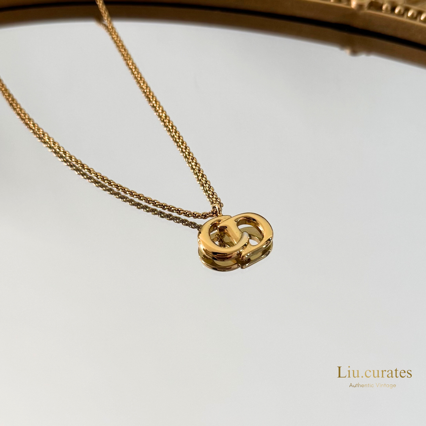 Vintage Dior CD Necklace