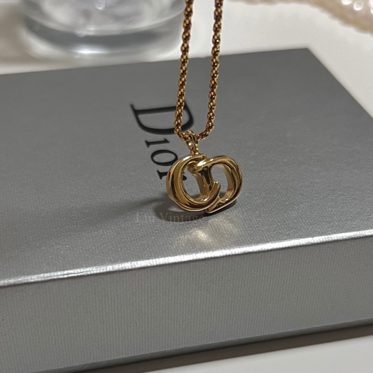 Vintage Dior 1.7cm CD Necklace