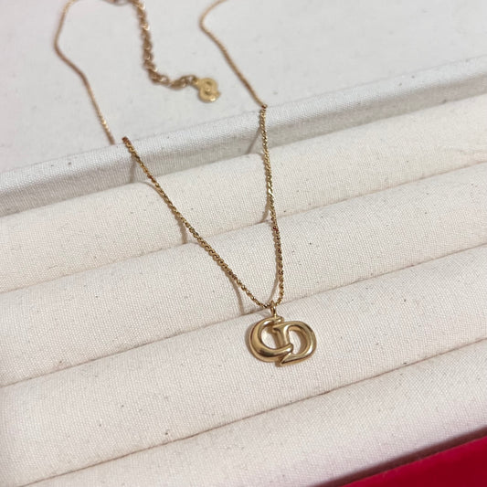 Vintage Dior Small CD Necklace