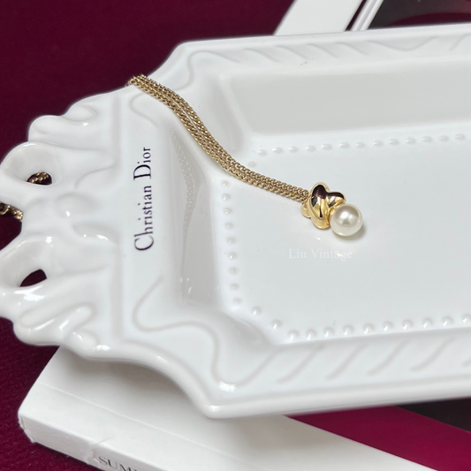 Vintage Dior Faux Pearl Necklace