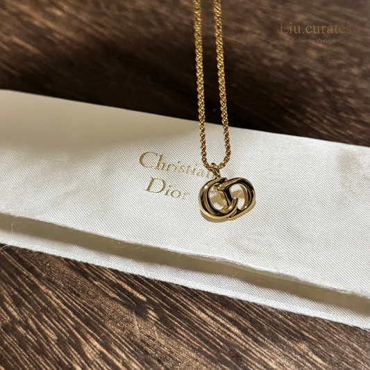 Vintage Dior CD Necklace