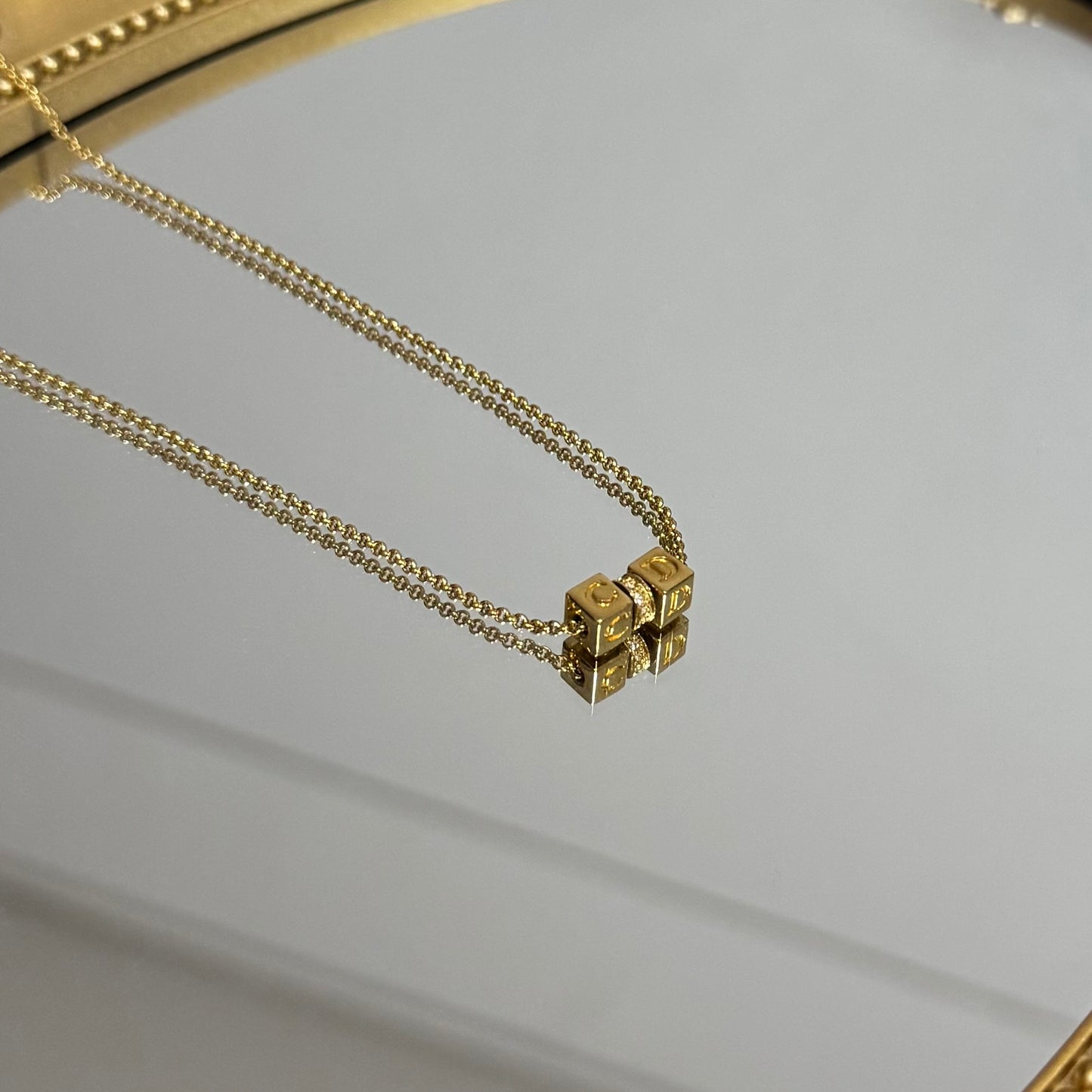 Vintage Dior Cube Necklace