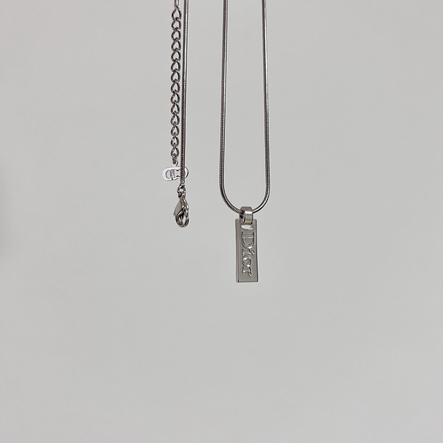 Vintage Dior Tag Necklace
