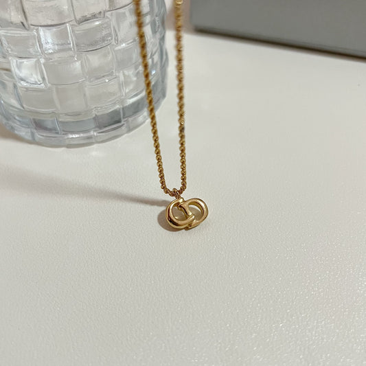 Vintage Dior CD Necklace Small