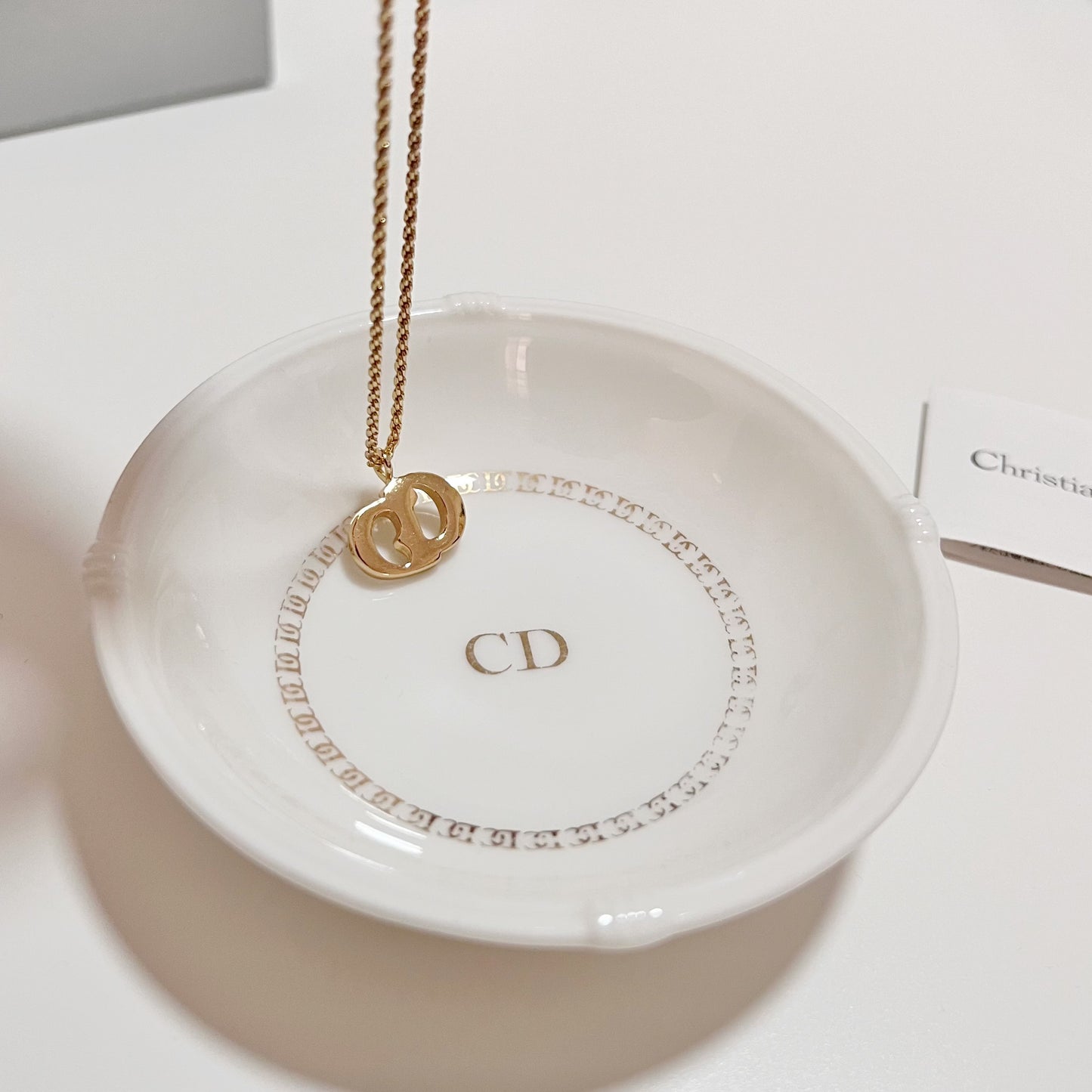 Vintage Dior CD Necklace