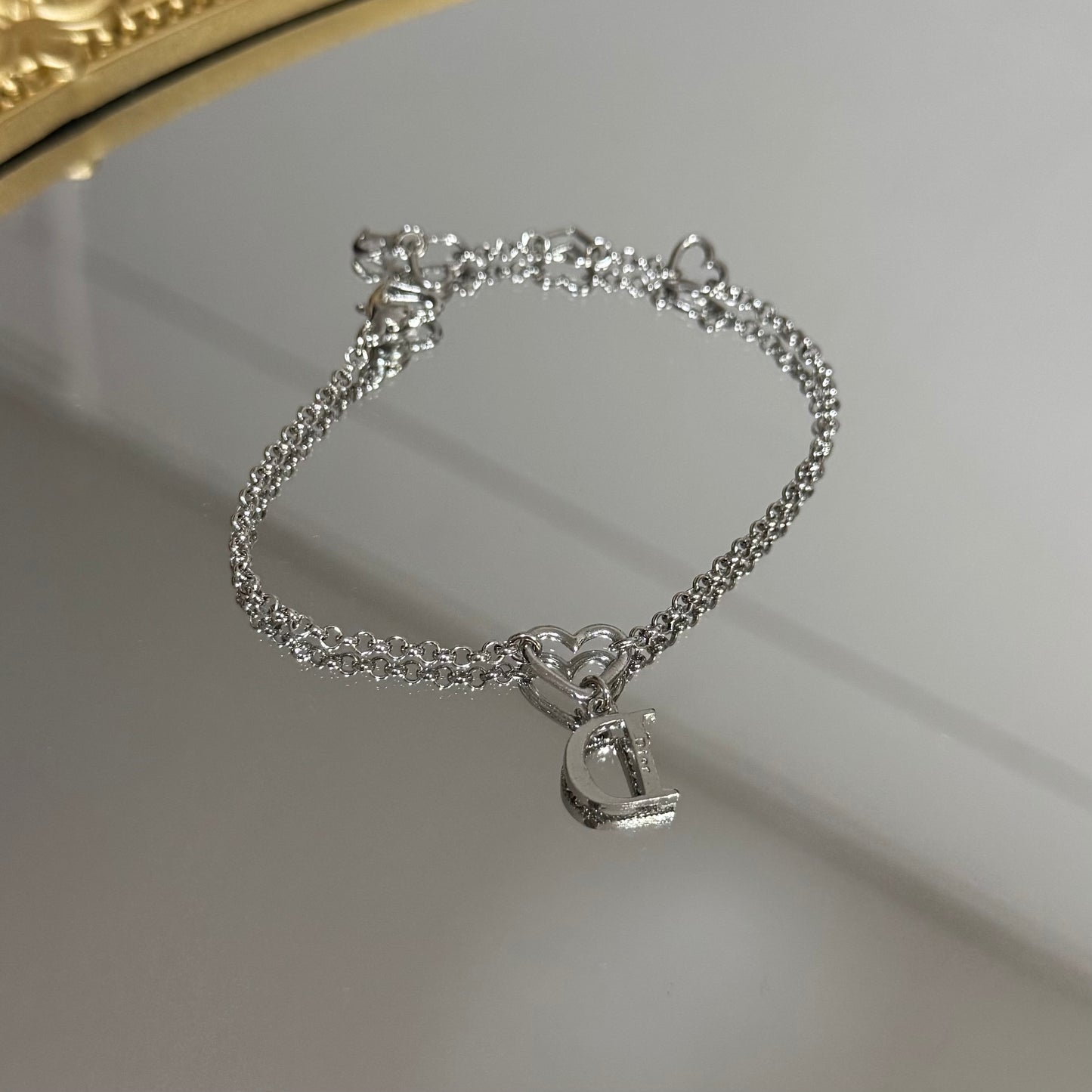 Vintage Dior Heart Bracelet