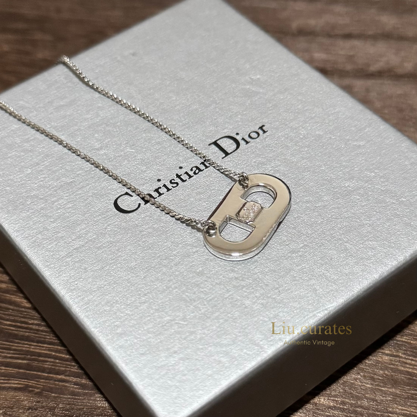 Vintage Dior CD Necklace