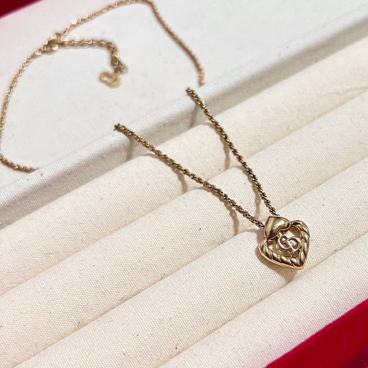 Vintage Dior Heart Necklace