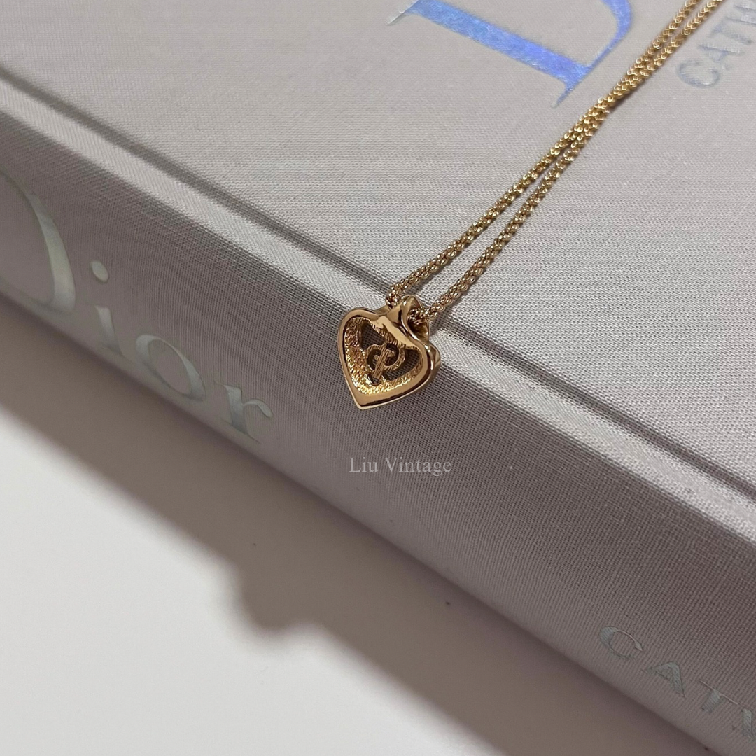 Vintage Dior Heart Necklace