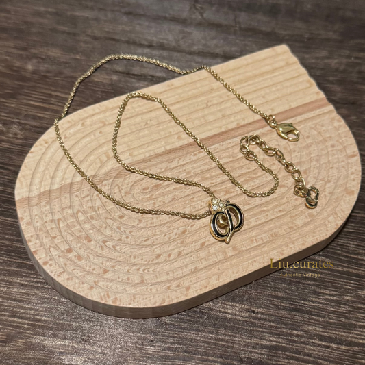 Vintage Dior CD Black x Gold Color