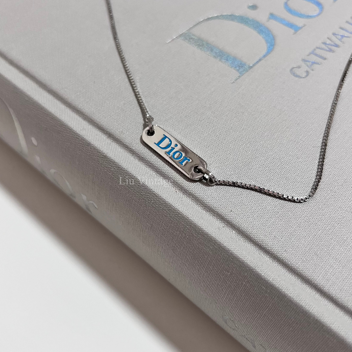 Vintage Dior Tag Necklace