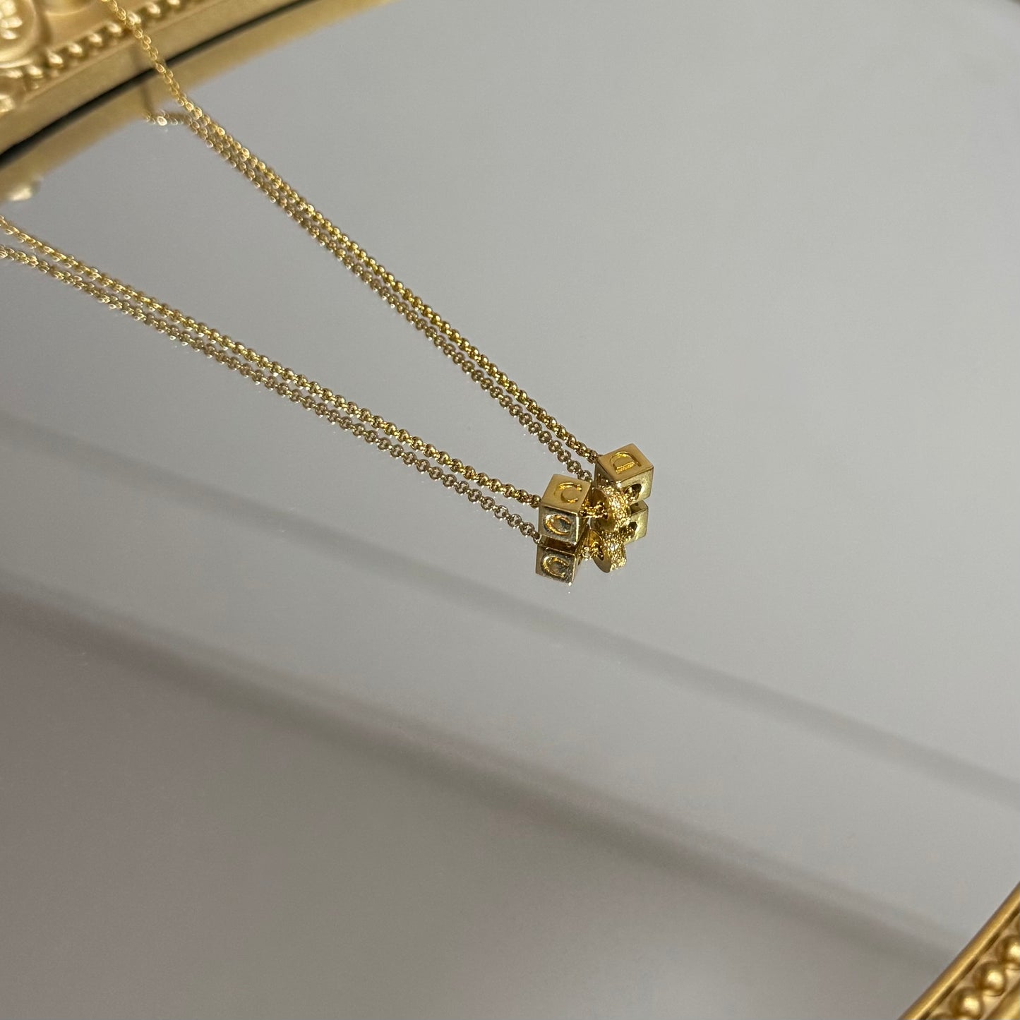 Vintage Dior Cube Necklace