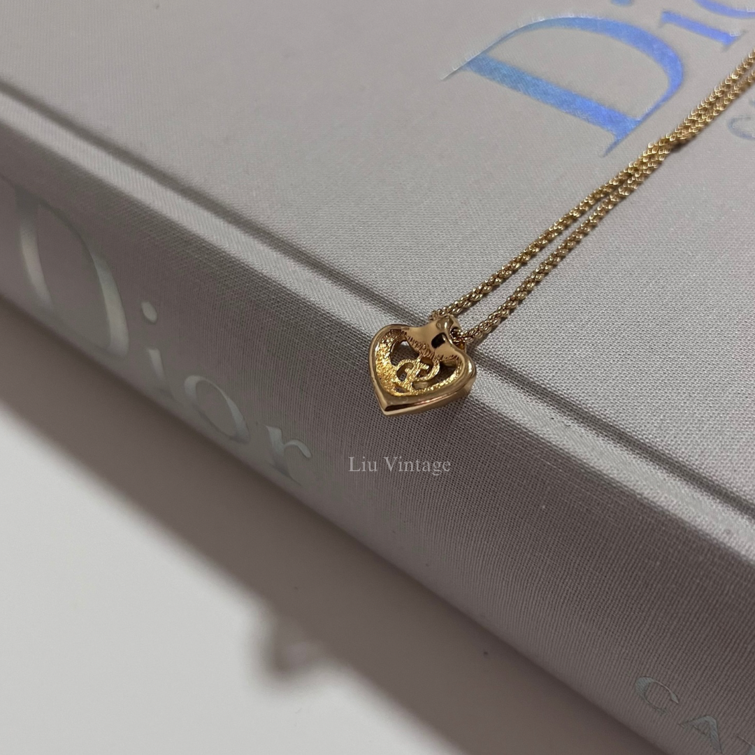 Vintage Dior Heart Necklace