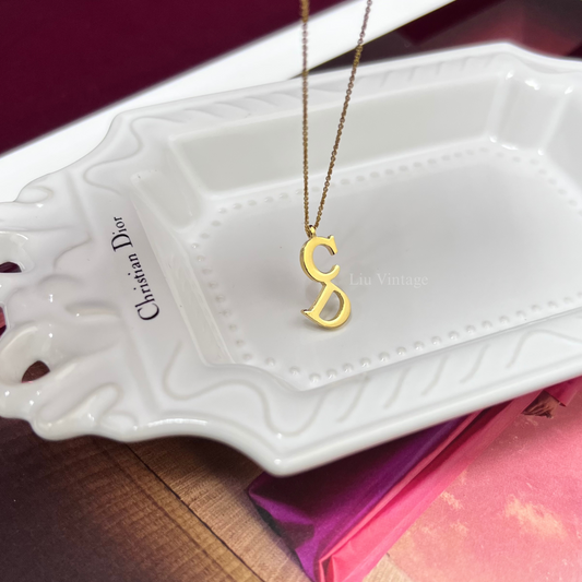 Vintage Dior CD Necklace
