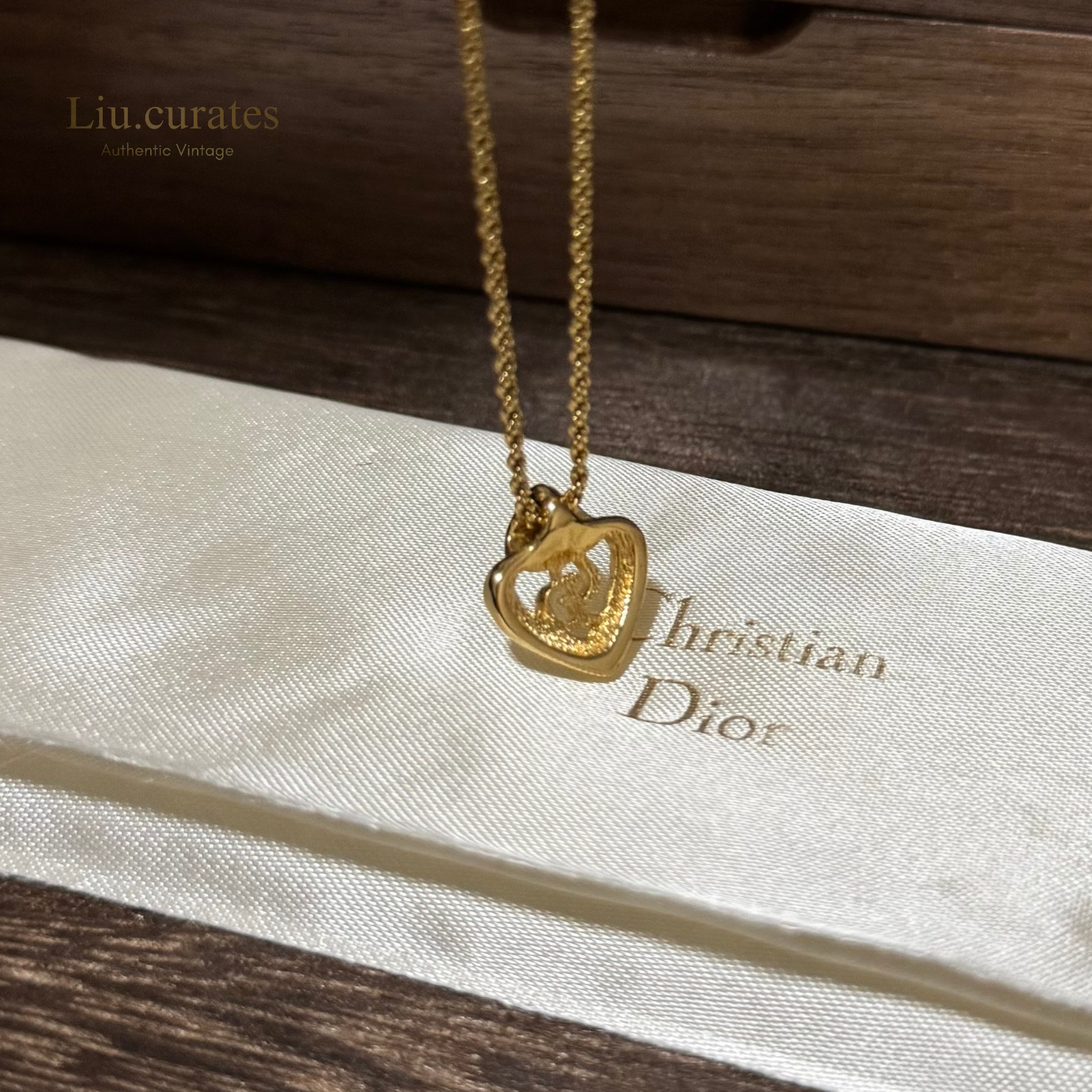 Vintage Dior Heart Necklace