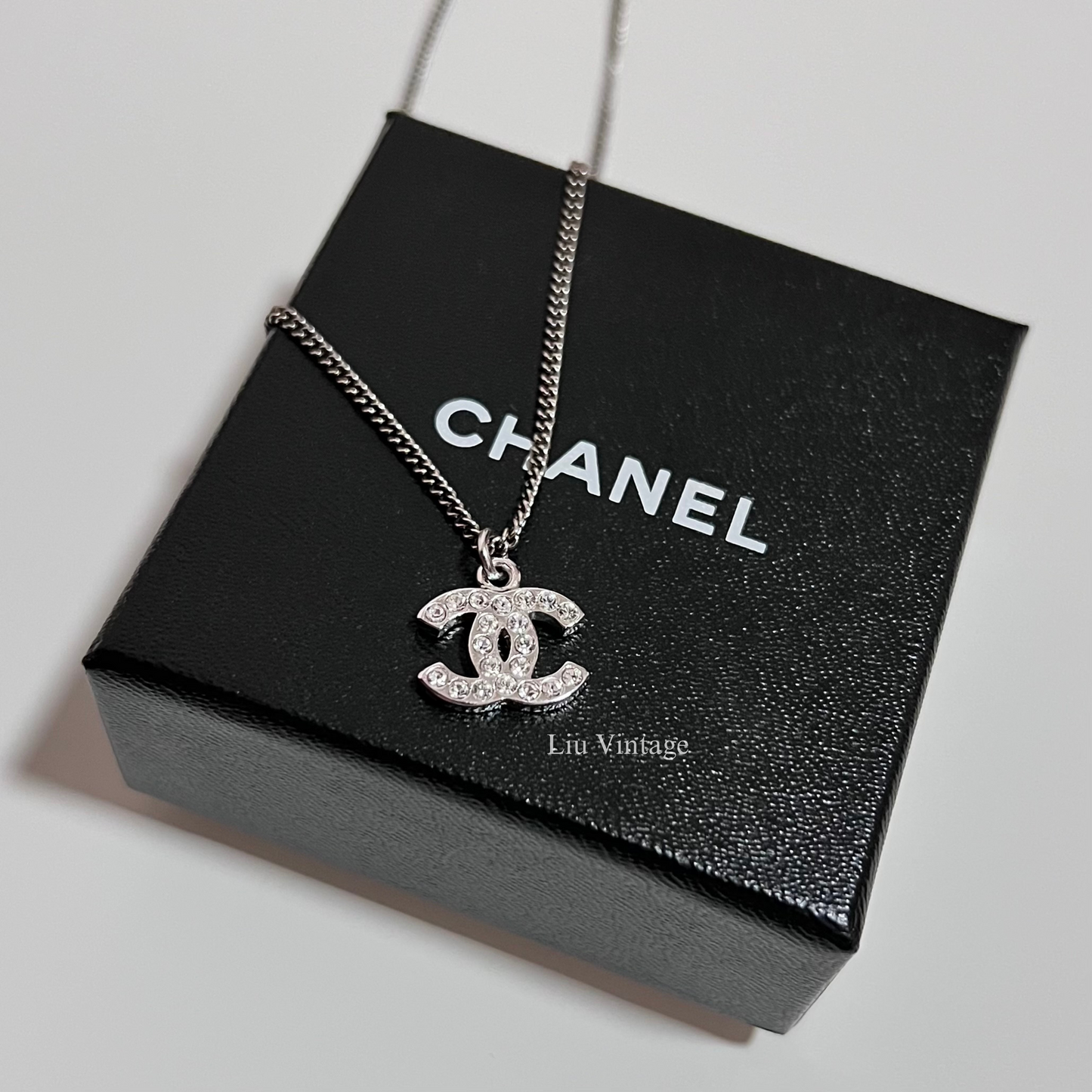 Vintage Chanel CC Logo Necklace