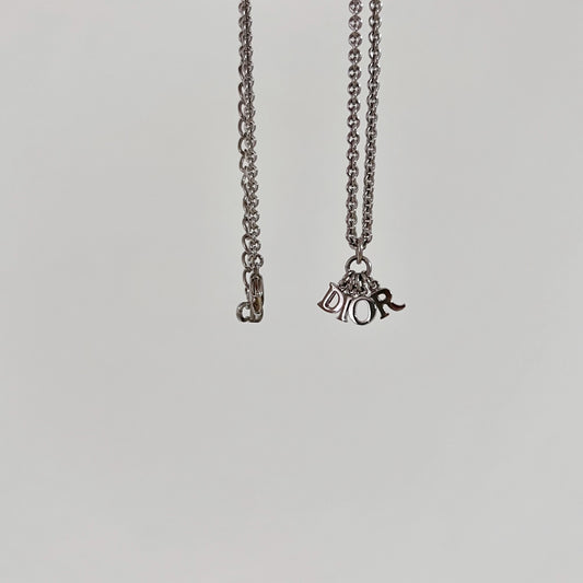 Vintage Dior Mini Lettering Necklace