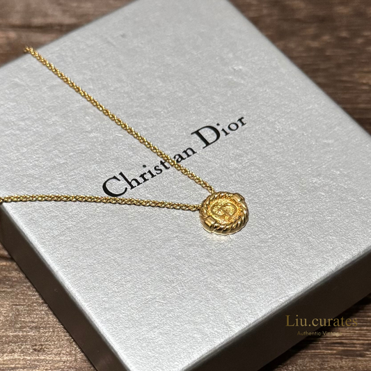 Vintage Dior Medallion Necklace