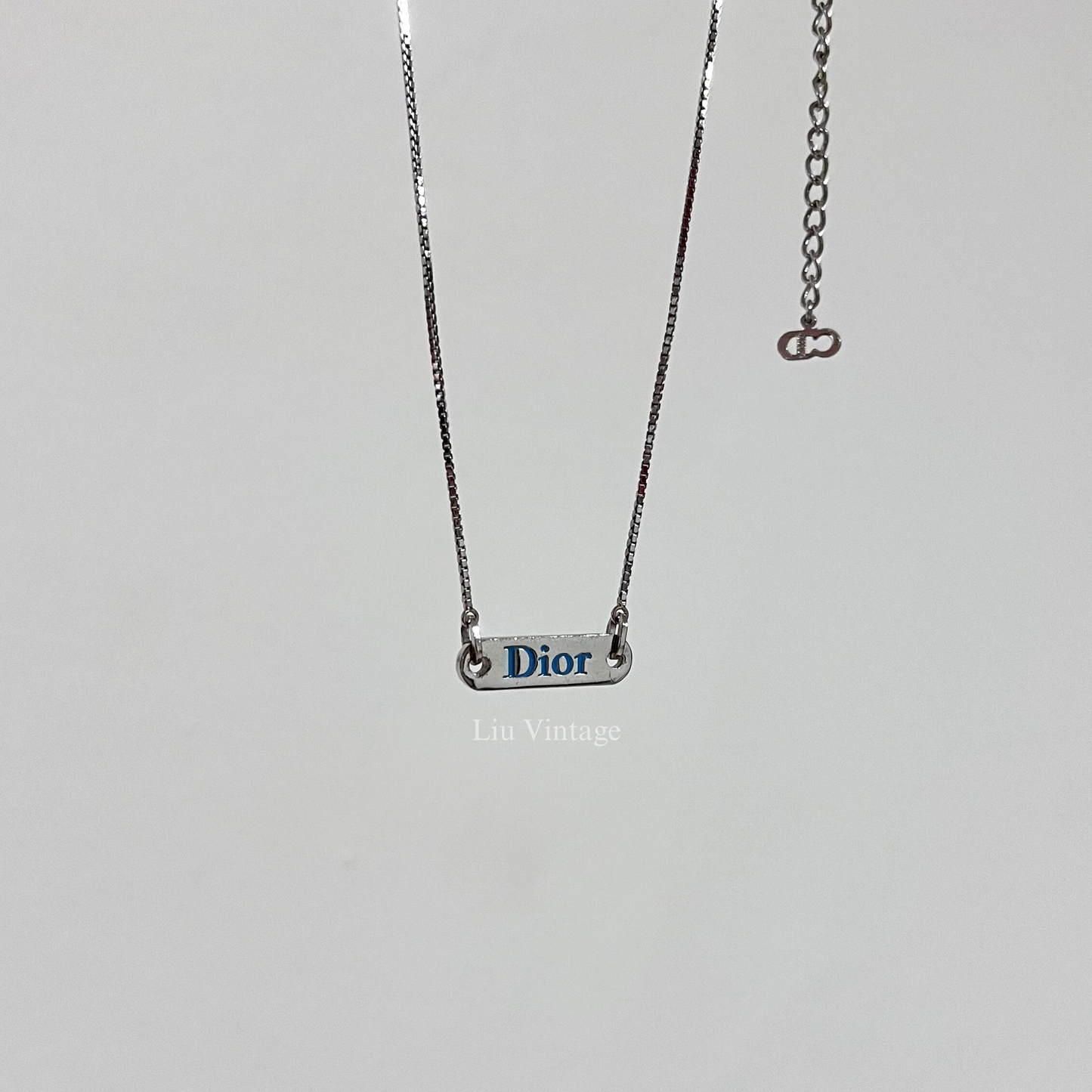 Vintage Dior Tag Necklace