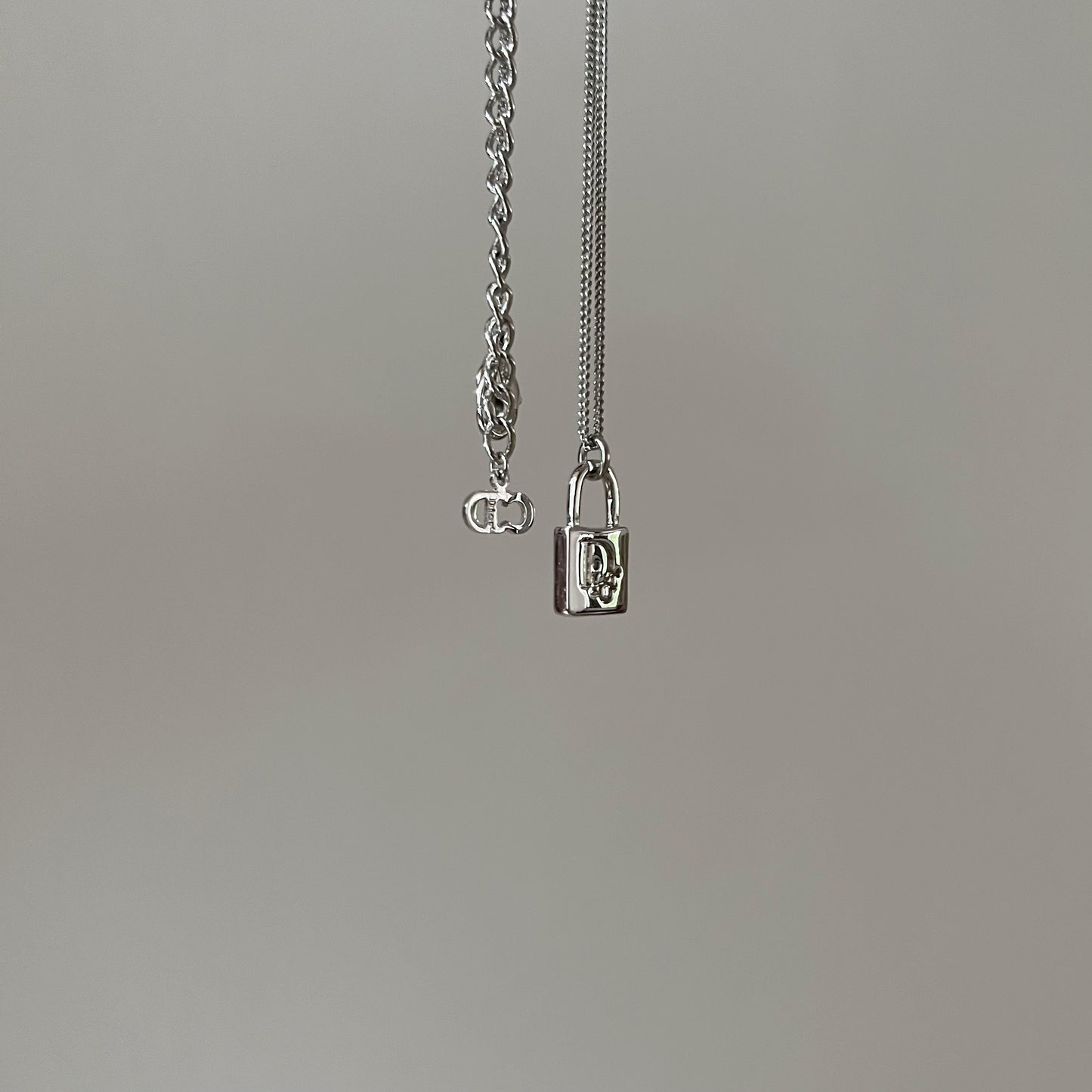 Vintage Dior Mini Lock Necklace