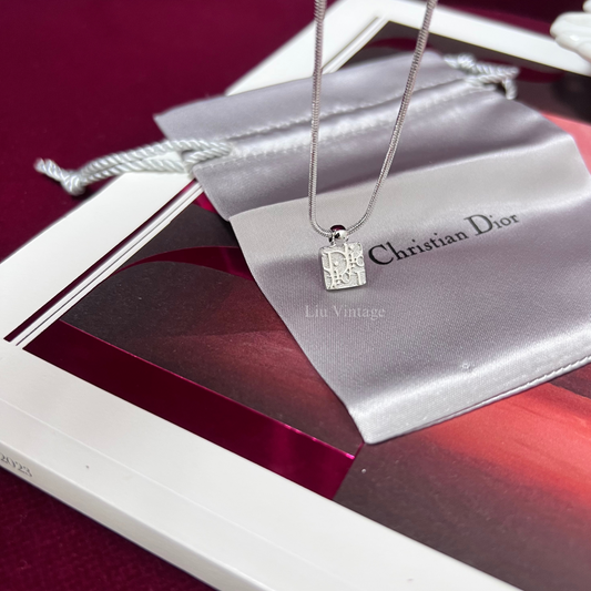 Vintage Dior Reversible Oblique Trotter Necklace