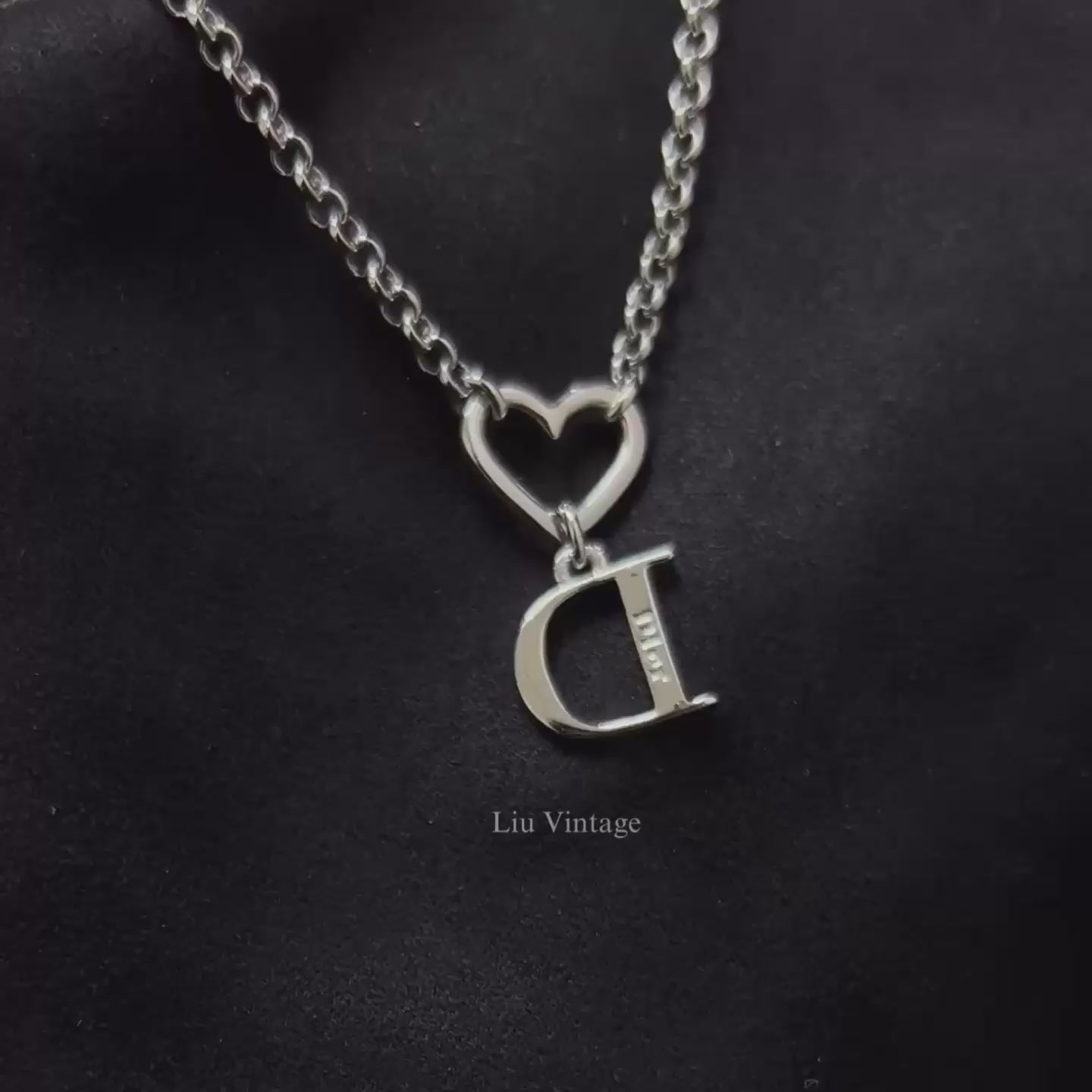 Vintage Dior D Heart Necklace – Liu Vintage